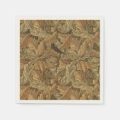 Alte Viktorianisch warme Herbstwochen Serviette (Vorderseite)