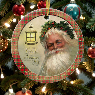 Alte viktorianische rustikale Familie Personalisie Keramik Ornament