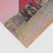 Alte Vintage antike Rustikale Rote Scheune Seidenpapier (Ausschnitt)