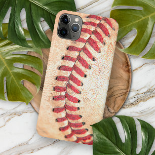 Alte Vintage-Baseball mit roter Stickerei Case-Mate iPhone Hülle
