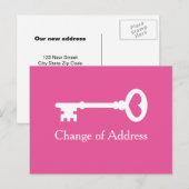 Alte Vintage, bewegliche Postkarten für neue Adres (Vorne/Hinten)