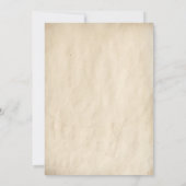 Alte Vintage Fairytale Engagement Partei Einladung (Rückseite)