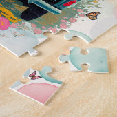 Alte Vintage Flora und Fauna Puzzle (Seite)