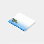 Alte Vintage-Flugzeug Personalized Post-it Notes Klebezettel (angewinkelt)