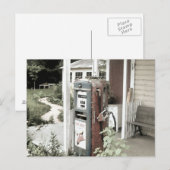 Alte Vintage Gaspumpe Postkarte (Vorne/Hinten)