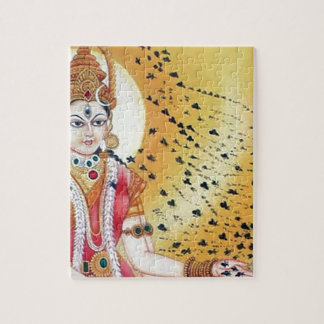 Alte Vintage Grafik-Göttin der Honig-Bienen Puzzle