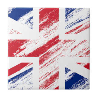 Alte Vintage Grunge Vereinigtes Königreich Flagge Fliese