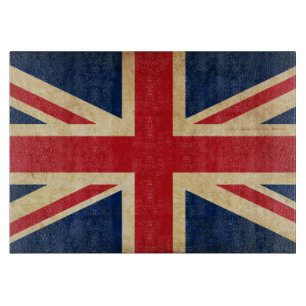 Alte Vintage Grunge Vereinigtes Königreich Flagge Schneidebrett