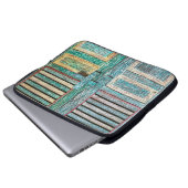 alte, Vintage Holztür Laptopschutzhülle (Vorne Knopf)