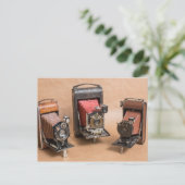 Alte Vintage Kameras Fotografie Nostalgie Postkarte (Stehend Vorderseite)