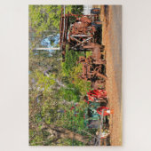 Alte Vintage Landmaschinen, Australien Puzzle (Vertikal)