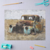 Alte Vintage LKW-Dekoupage Seidenpapier (Basteln)