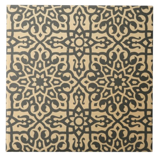 Alte Vintage Muster Dekoration Keramik Fliesen (Vorderseite)