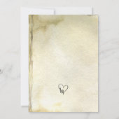 Alte Vintage Noten Einladung (Rückseite)