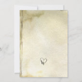 Alte Vintage Noten Geburtstag Einladung (Rückseite)