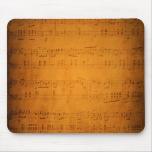 Alte Vintage Notenblätter Mousepad