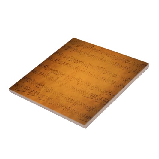 Alte Vintage Notenmusik Fliese (Seite)