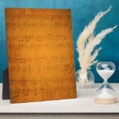 Alte Vintage Notenmusik Fotoplatte (Seite)