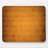 Alte Vintage Notenmusik Mousepad (Vorne)