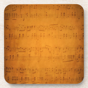 Alte Vintage Notenmusik Untersetzer