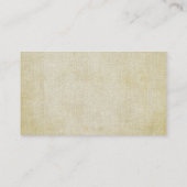 Alte Vintage Papierhintergrund-Geschäfts-Karten Visitenkarte (Rückseite)