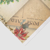 Alte Vintage Postkarten Weihnachten Entdeckungsrei Seidenpapier (Ausschnitt)