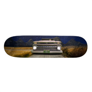 Alte Vintage Ratte Rod Lieferwagen Truck Zombie Skateboard