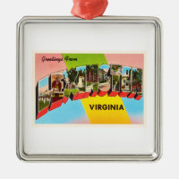 Alte Vintage Reise-Postkarte Lexingtons Virginia