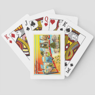 Alte Vintage Reise-Postkarte Virginia-Staats-VA Spielkarten