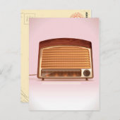Alte Vintage Retro-Radioplaner Postkarte (Vorne/Hinten)