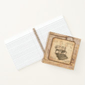 Alte Vintage Schreibmaschine. Autor/Schriftsteller Notizblock (Innenseite)