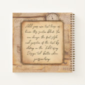 Alte Vintage Schreibmaschine. Autor/Schriftsteller Notizblock (Rückseite)