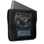 alte Vintage Schreibmaschine mit Tastatur Laptopschutzhülle (Vorne Rechts)