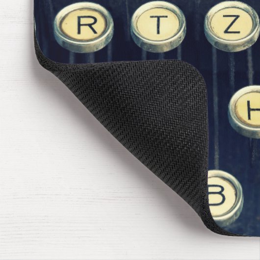 Alte Vintage Schreibmaschinen-Tasten Mousepad (Ecke)