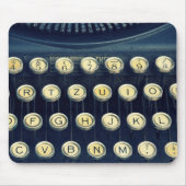 Alte Vintage Schreibmaschinen-Tasten Mousepad (Vorne)