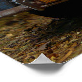 Alte Vintage Stall finden Auto Woody Automotive Poster (Ecke)