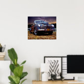 Alte Vintage Stall finden Auto Woody Automotive Poster (Heimbüro)