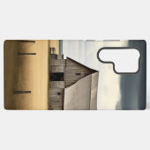 Alte Vintage Stallfelder Samsung Galaxy Hülle (Rückseite (Horizontal))