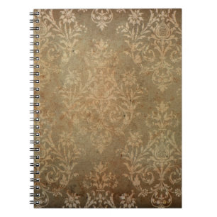 Alte Vintage Tapete. Grunge Hintergrundtapete, Notizblock