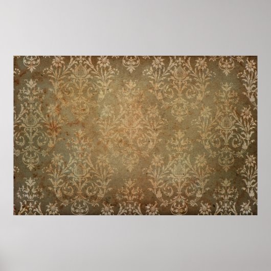 Alte Vintage Tapete. Grunge Hintergrundtapete, Poster (Vorne)