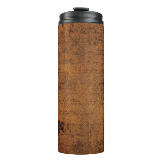 Alte Vintage Textur Thermosbecher (Vorderseite)
