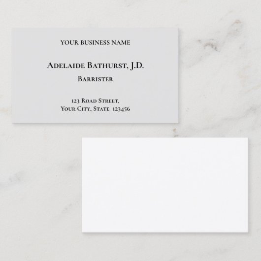 Alte, Vintage Visitenkarte (Vorne/Hinten)