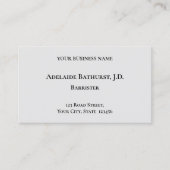 Alte, Vintage Visitenkarte (Vorderseite)