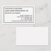 Alte, Vintage Visitenkarte (Vorne/Hinten)