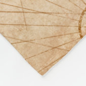 Alte Vintage Weltkarte zur Illustration, Welt,  Fleecedecke (Ecke)