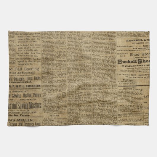 Alte Vintage Zeitung Handtuch (Horizontal)