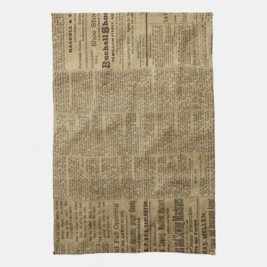 Alte Vintage Zeitung Handtuch (Vertikal)