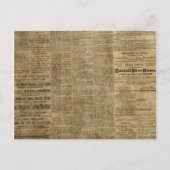 Alte Vintage Zeitung Postkarte (Vorderseite)
