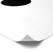 Alte Vinyl-Schallplatten und musikalische Noten Poster (Ecke)