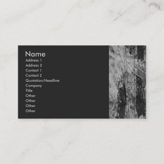 Alte Visitenkarte der Rollbügel (Vorderseite)